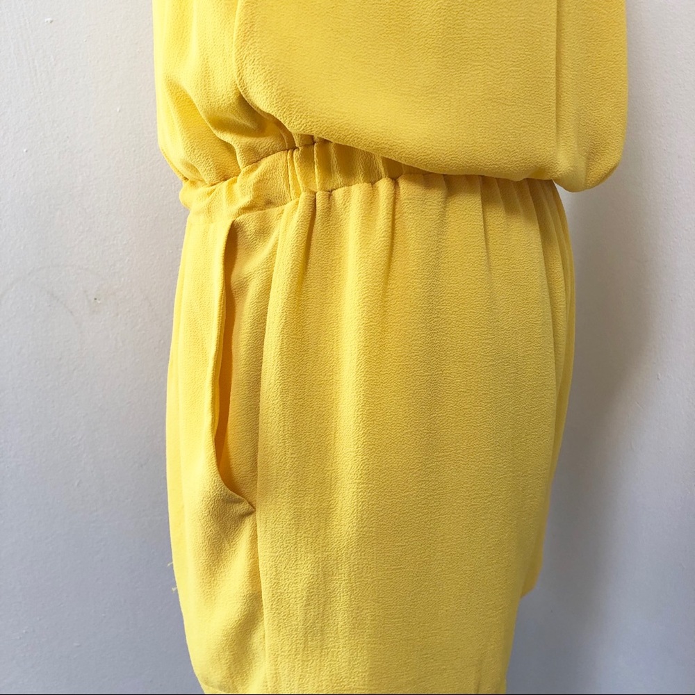 Zara | Yellow Open Back Romper S - Picture 6 of 8
